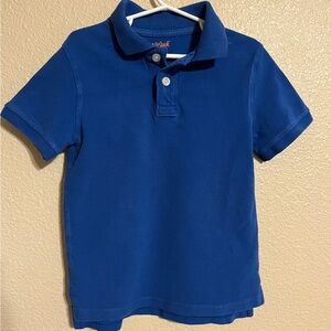 Cat & Jack Boy’s Size XS (4/5) Classic Blue Short Sleeve Polo Shirt